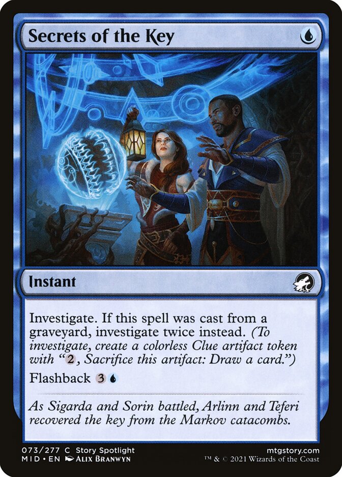 Secrets of the Key 73/277 (Innistrad: Midnight Hunt)  - Foil | Chromatic Games