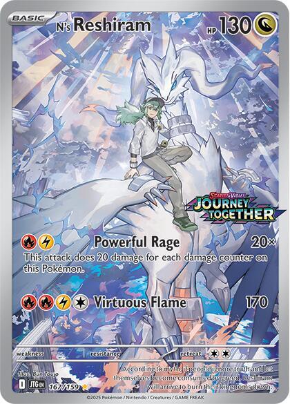 N's Reshiram Stamped 167/159 (Miscellaneous Cards & Products)  - Holofoil | Chromatic Games
