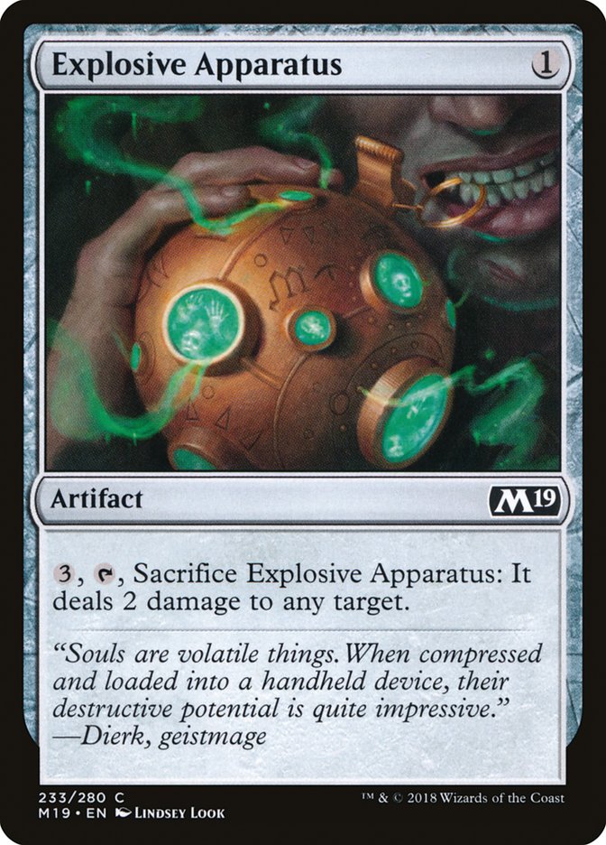 Explosive Apparatus 233/280 (Core Set 2019)  | Chromatic Games