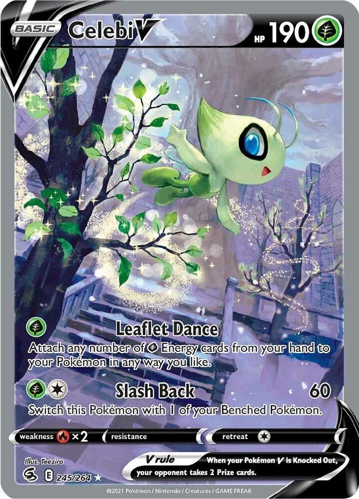 Celebi V 245/264 (SWSH08: Fusion Strike)  - Holofoil | Chromatic Games