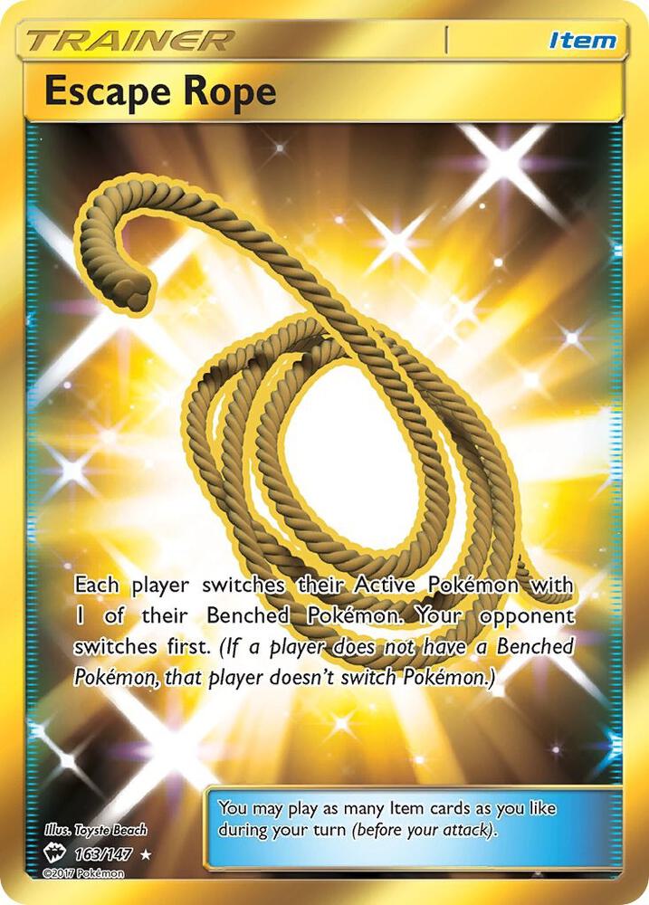 Escape Rope 163/147 (SM - Burning Shadows)  - Holofoil | Chromatic Games