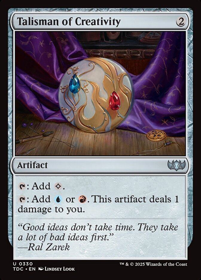 Talisman of Creativity 330 (Commander: Tarkir: Dragonstorm)  | Chromatic Games
