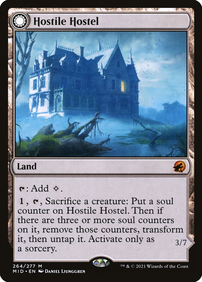 Hostile Hostel // Creeping Inn 264/277 (Innistrad: Midnight Hunt)  | Chromatic Games