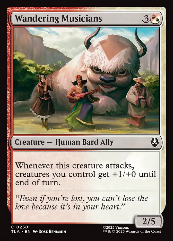Wandering Musicians 250/286 (Avatar: The Last Airbender)  | Chromatic Games