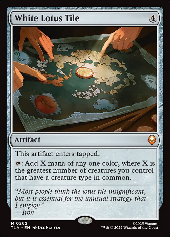 White Lotus Tile 262 (Avatar: The Last Airbender)  - Foil | Chromatic Games