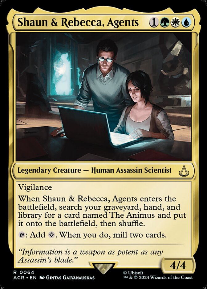 Shaun & Rebecca, Agents 64/110 (Universes Beyond: Assassin's Creed)  | Chromatic Games