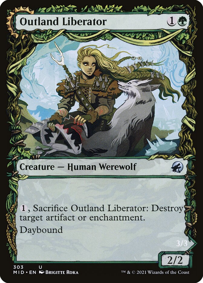 Outland Liberator // Frenzied Trapbreaker 303 (Innistrad: Midnight Hunt)  - Foil | Chromatic Games