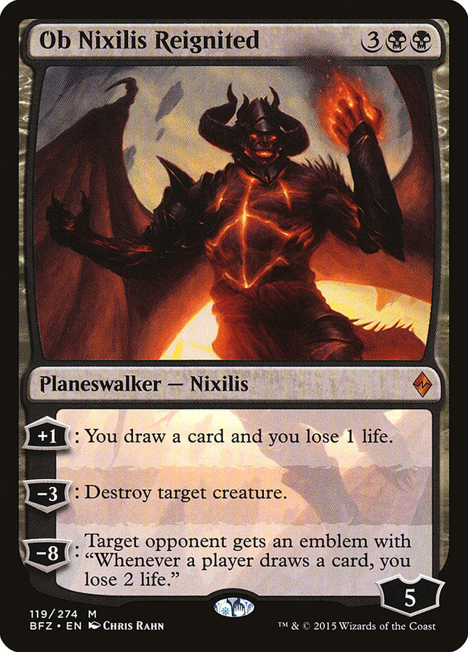 Ob Nixilis Reignited 119/274 (Battle for Zendikar)  | Chromatic Games
