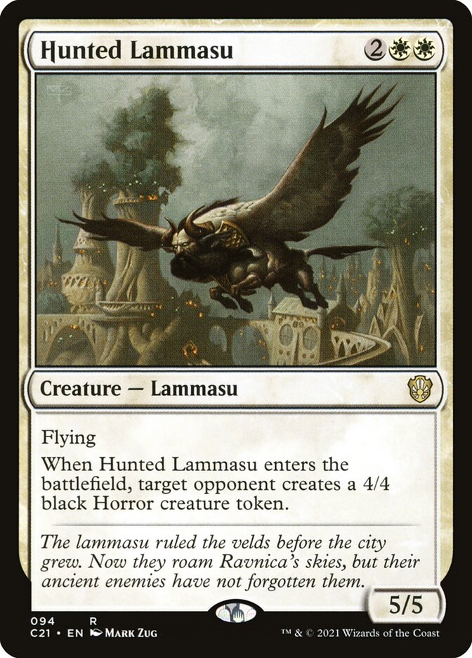 Hunted Lammasu 94/81 (Commander 2021)  | Chromatic Games