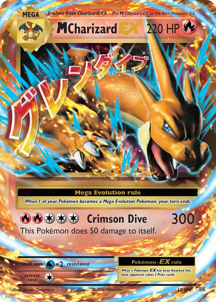 M Charizard EX 13/108 (XY - Evolutions)  - Holofoil | Chromatic Games