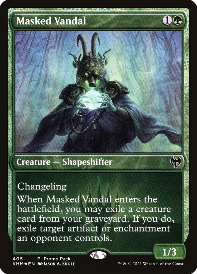 Masked Vandal 405 (Promo Pack: Kaldheim)  - Foil | Chromatic Games