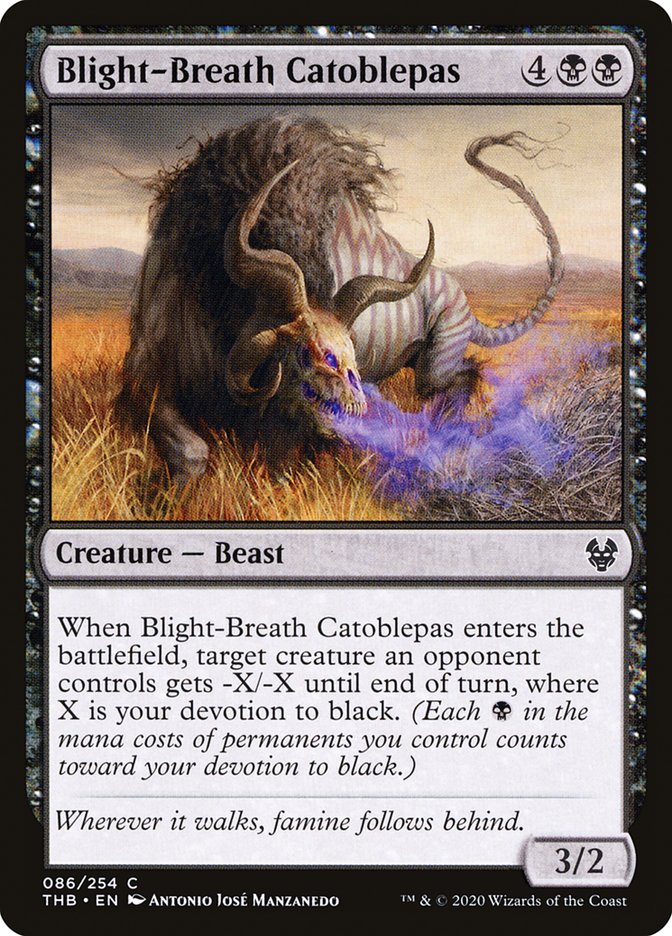 Blight-Breath Catoblepas 86/254 (Theros Beyond Death)  | Chromatic Games