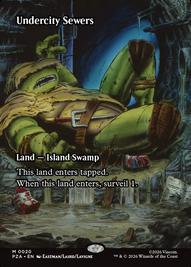 Undercity Sewers Borderless 20 (Teenage Mutant Ninja Turtles Source Material)  - Borderless | Chromatic Games