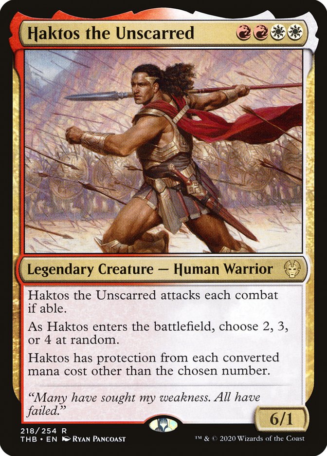 Haktos the Unscarred 218/254 (Theros Beyond Death)  | Chromatic Games