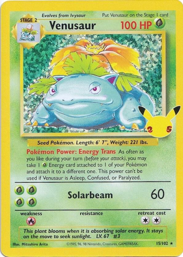 Venusaur 15/102 (Celebrations: Classic Collection)  - Holofoil | Chromatic Games