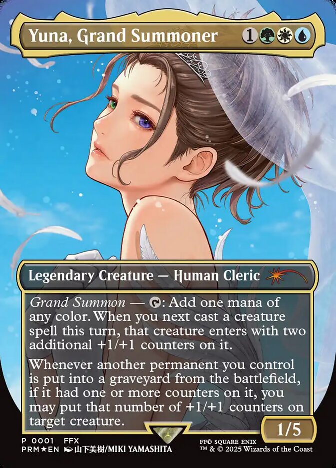 Yuna, Grand Summoner 1 (WPN & Gateway Promos)  - Borderless Foil | Chromatic Games