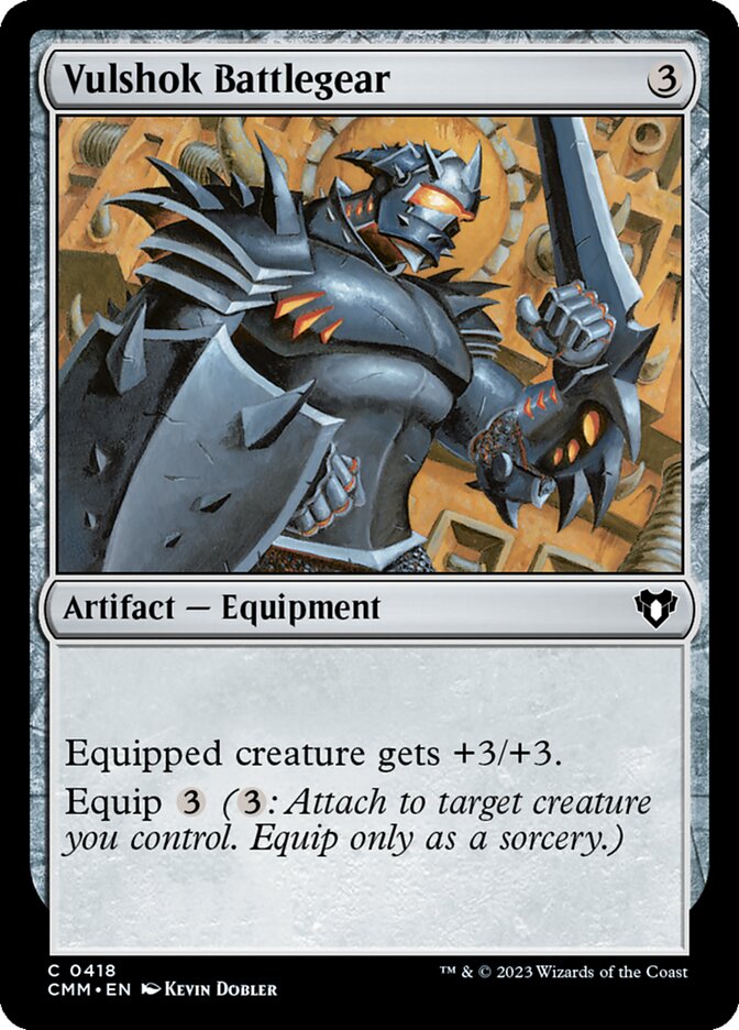 Vulshok Battlegear 418/451 (Commander Masters)  | Chromatic Games