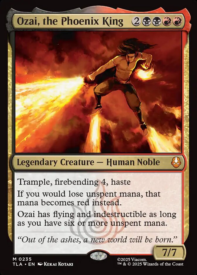 Ozai the Phoenix King 235 (Avatar: The Last Airbender)  - Foil | Chromatic Games