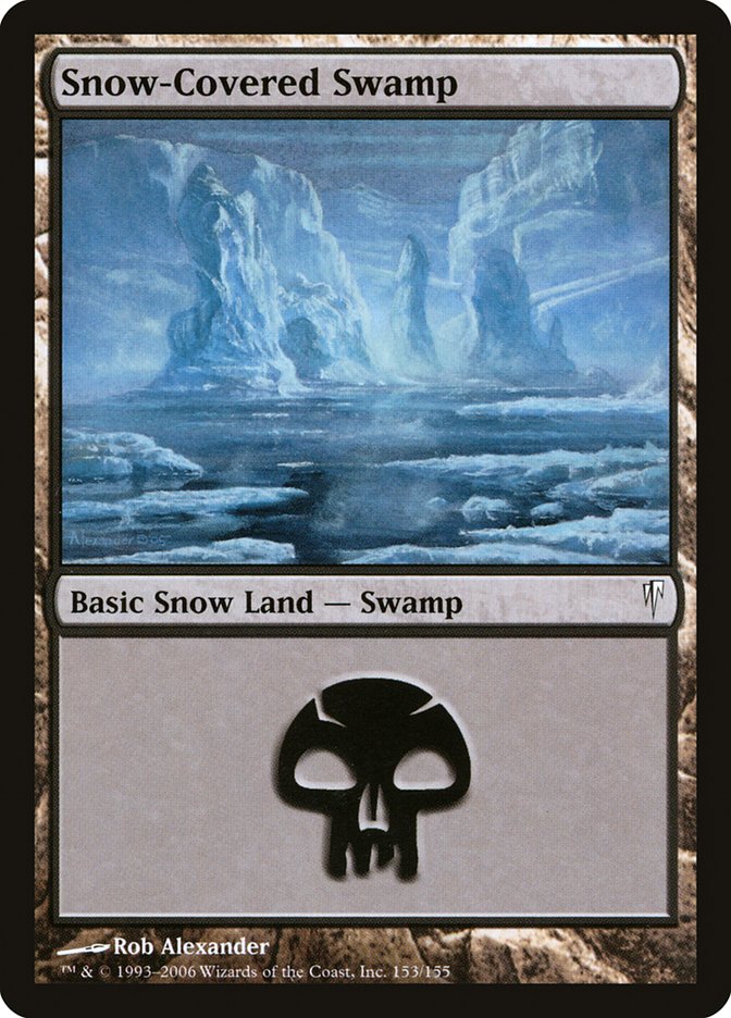 Snow-Covered Swamp 153/155 (Coldsnap)  | Chromatic Games