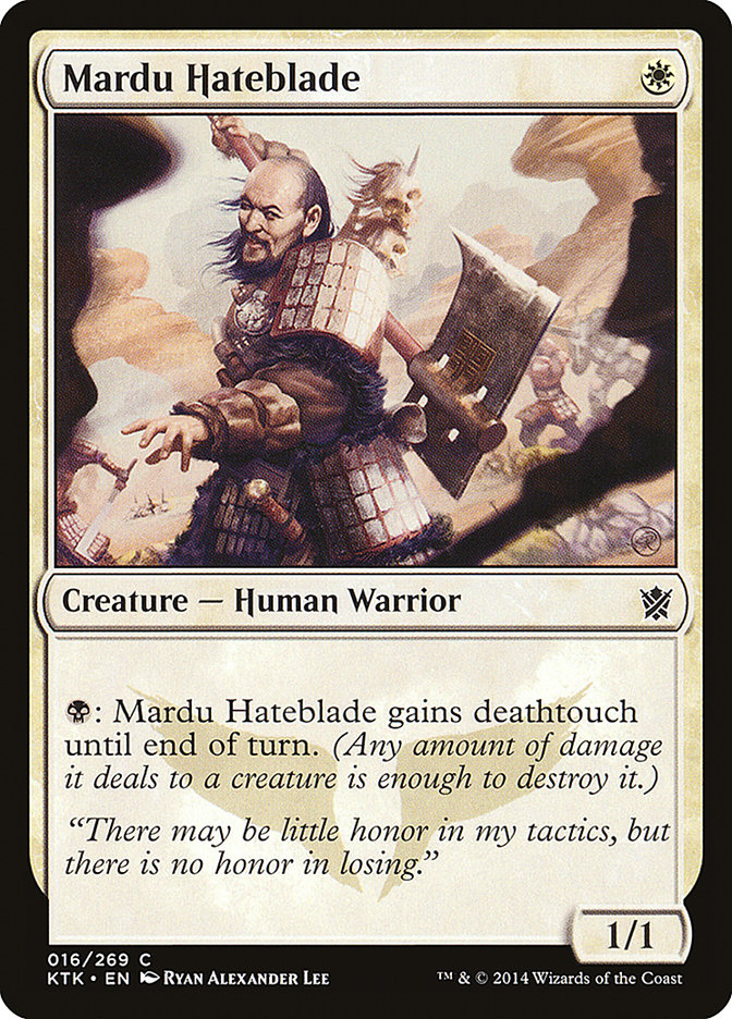 Mardu Hateblade 16/269 (Khans of Tarkir)  | Chromatic Games