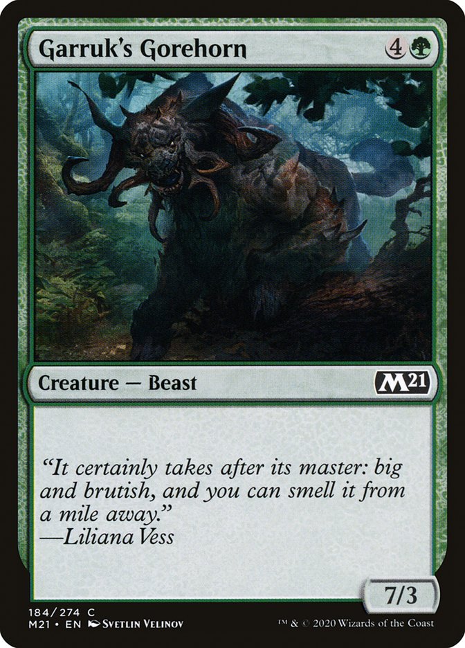 Garruk's Gorehorn 184 (Core Set 2021)  - Foil | Chromatic Games
