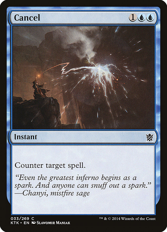Cancel 33 (Khans of Tarkir)  | Chromatic Games