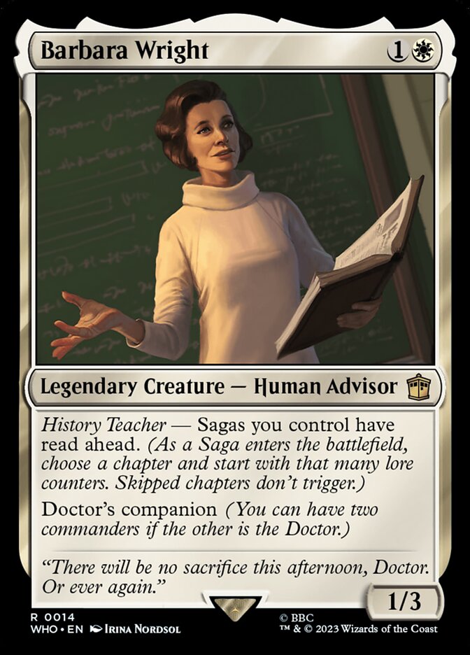 Barbara Wright 14 (Universes Beyond: Doctor Who)  - Foil | Chromatic Games