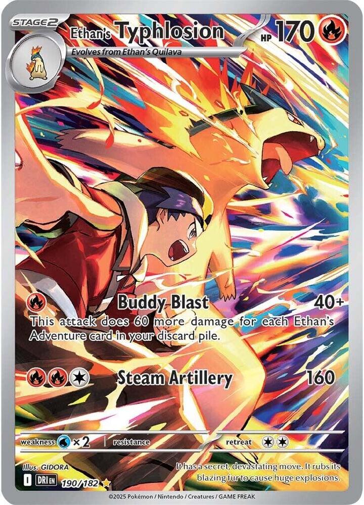 Ethan's Typhlosion 190/182 (SV10: Destined Rivals)  - Holofoil | Chromatic Games