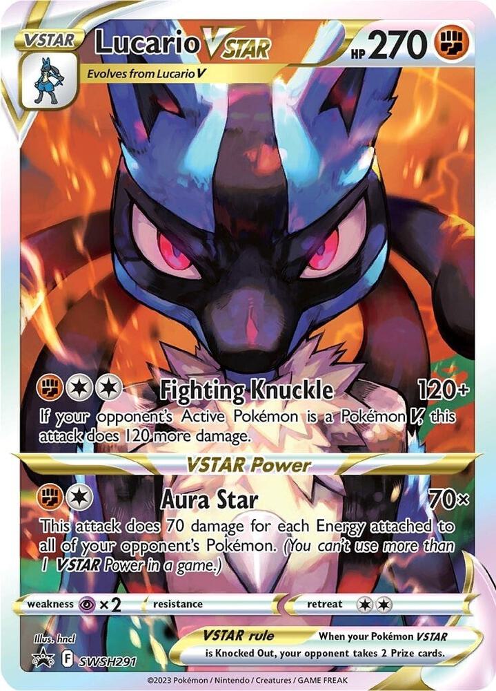 Lucario VSTAR SWSH291 (SWSH: Sword & Shield Promo Cards)  - Holofoil | Chromatic Games