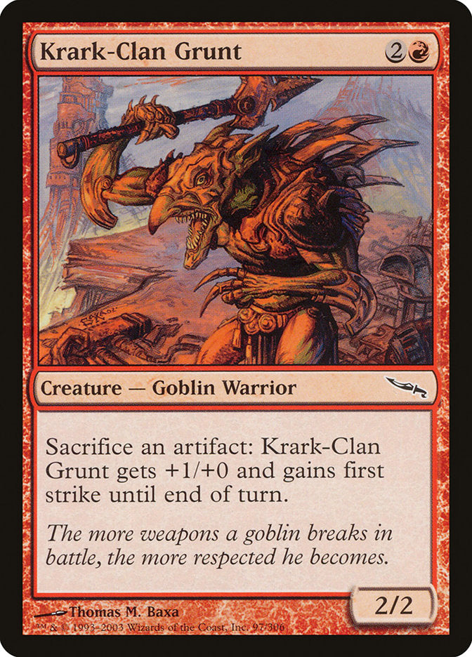 Krark-Clan Grunt 97/306 (Mirrodin)  | Chromatic Games