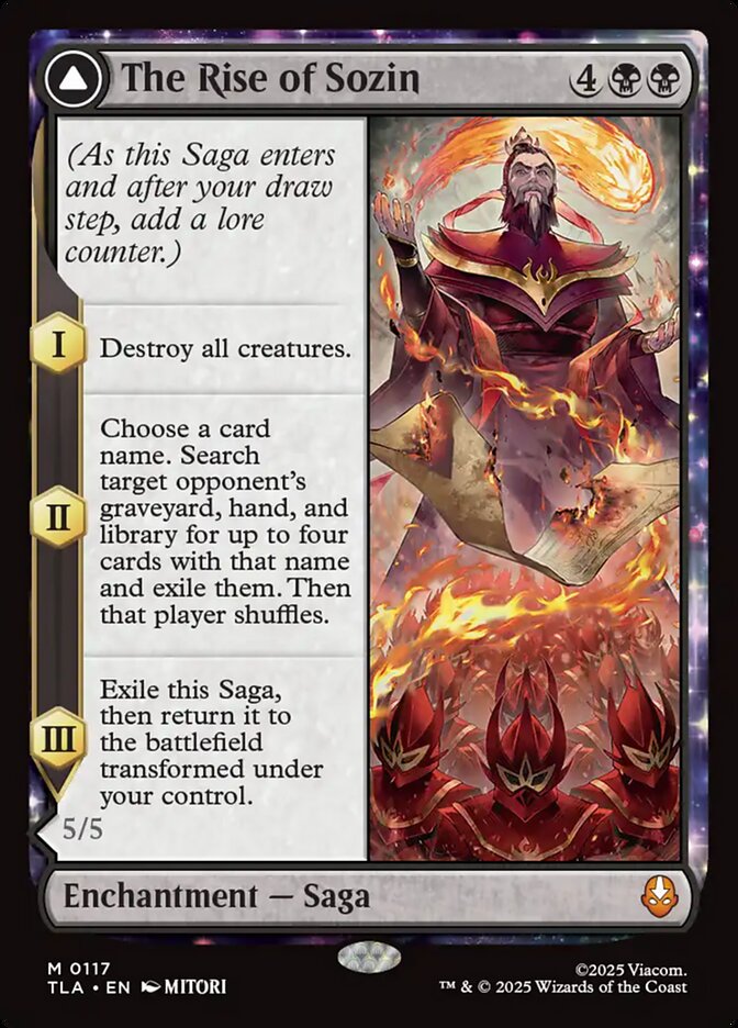 The Rise of Sozin // Fire Lord Sozin 117/286 (Avatar: The Last Airbender)  | Chromatic Games