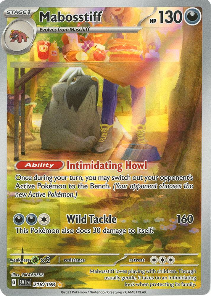 Mabosstiff 218/198 (SV01: Scarlet & Violet Base Set)  - Holofoil | Chromatic Games