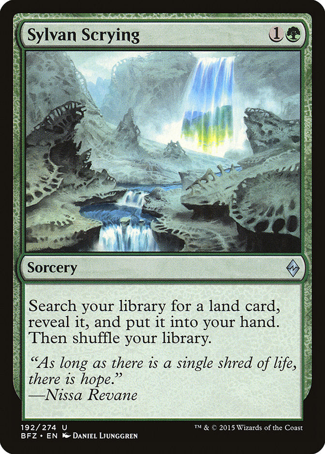 Sylvan Scrying 192 (Battle for Zendikar)  | Chromatic Games