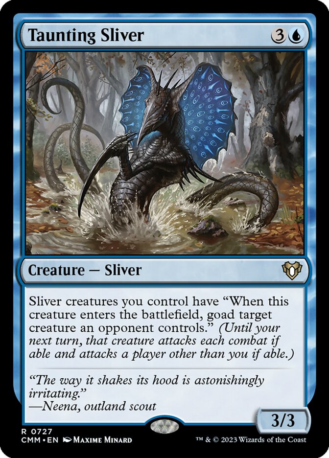 Taunting Sliver 727/451 (Commander Masters)  | Chromatic Games