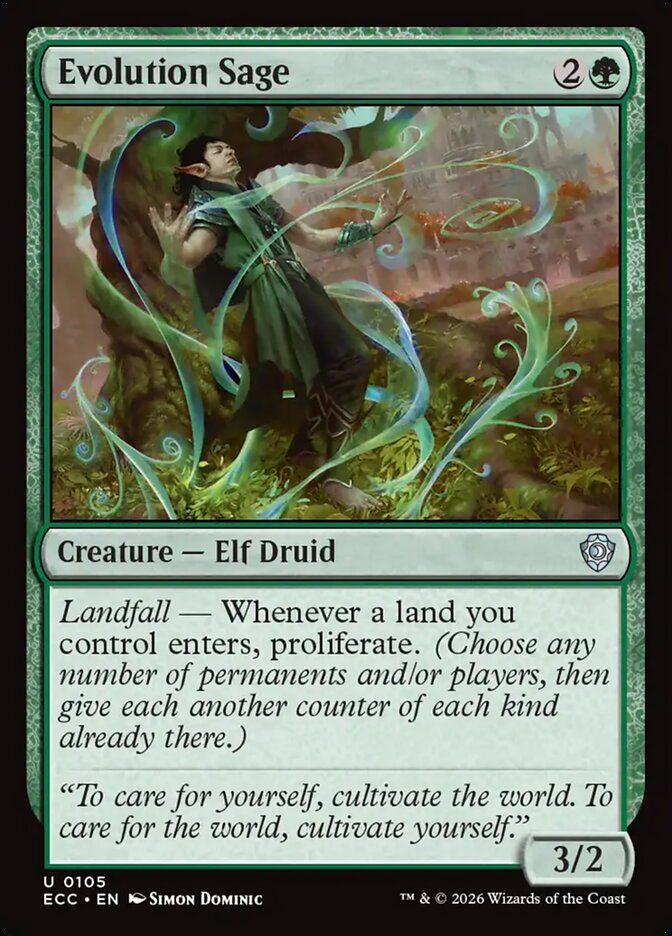 Evolution Sage 105/176 (Commander: Lorwyn Eclipsed)  | Chromatic Games