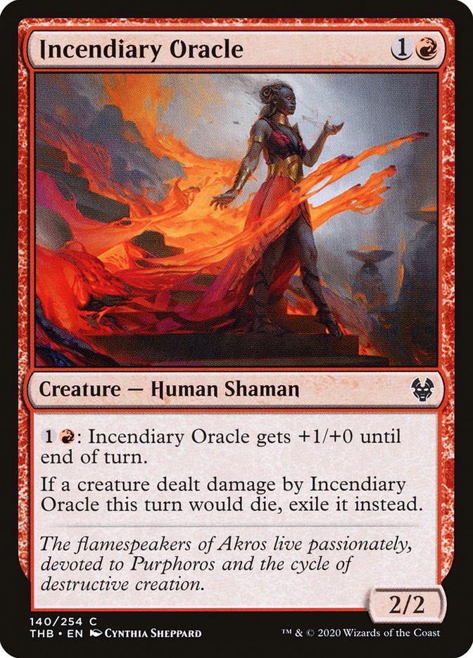 Incendiary Oracle 140/254 (Theros Beyond Death)  - Foil | Chromatic Games