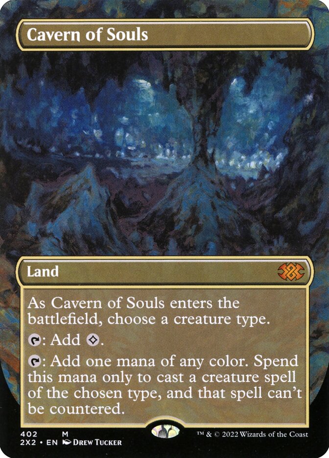 Cavern of Souls 402/331 (Double Masters 2022)  - Borderless Foil | Chromatic Games
