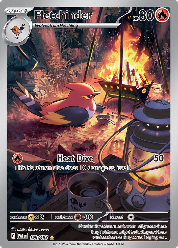 Fletchinder 199/193 (SV02: Paldea Evolved)  - Holofoil | Chromatic Games