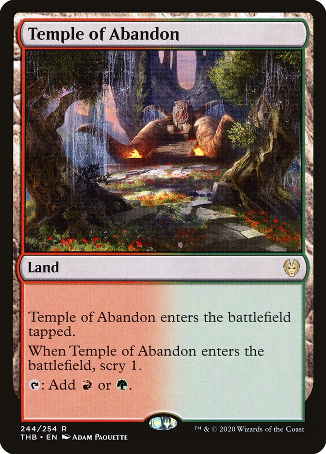 Temple of Abandon 244/254 (Theros Beyond Death)  | Chromatic Games