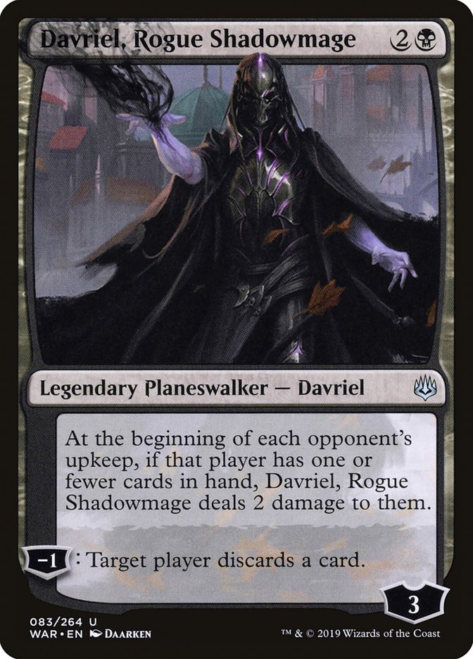 Davriel, Rogue Shadowmage 83/264 (War of the Spark)  | Chromatic Games