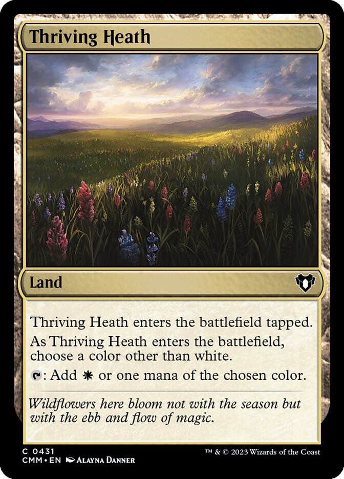 Thriving Heath 431/451 (Commander Masters)  - Foil | Chromatic Games