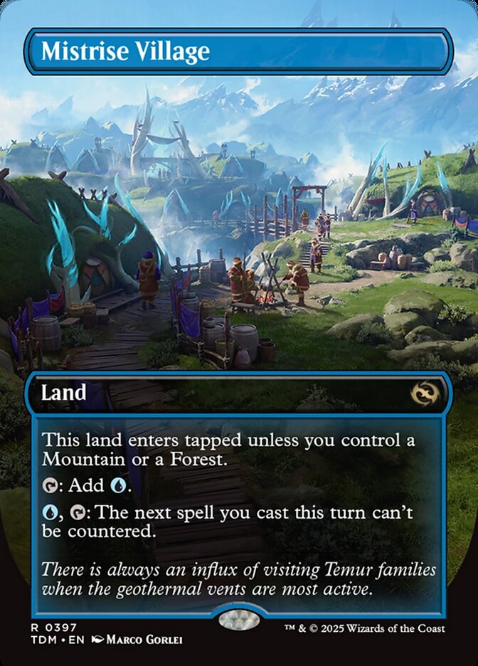 Mistrise Village 397/291 (Tarkir: Dragonstorm)  - Borderless | Chromatic Games