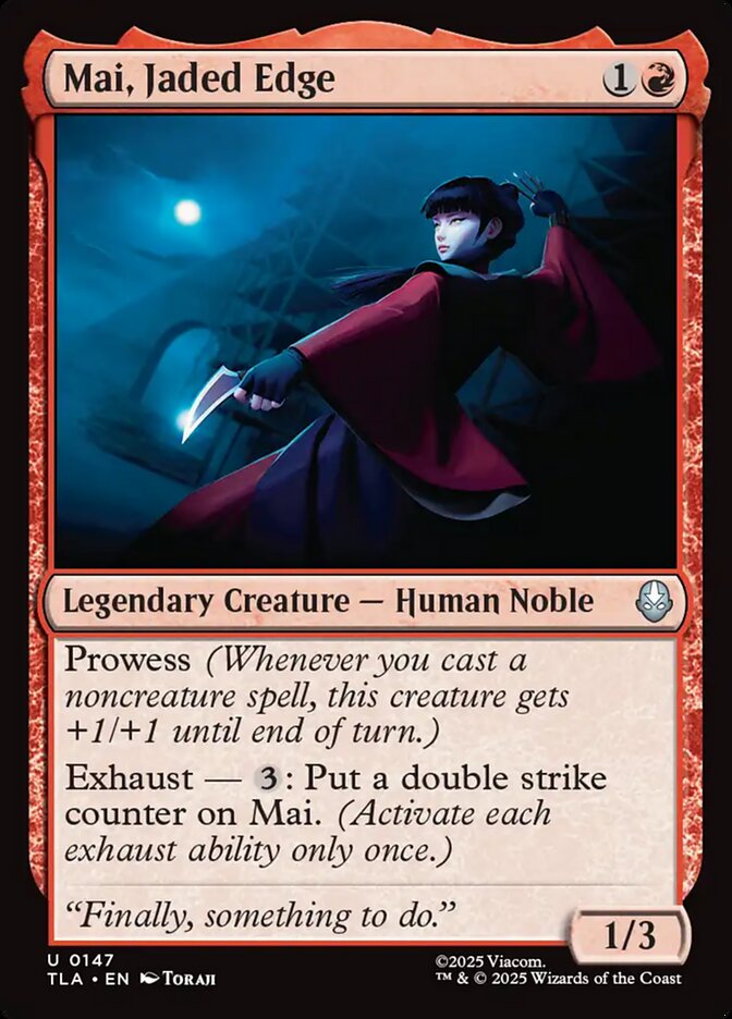 Mai, Jaded Edge 147/286 (Avatar: The Last Airbender)  | Chromatic Games