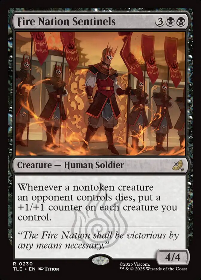 Fire Nation Sentinels 230 (Avatar: The Last Airbender: Eternal-Legal)  - Foil | Chromatic Games
