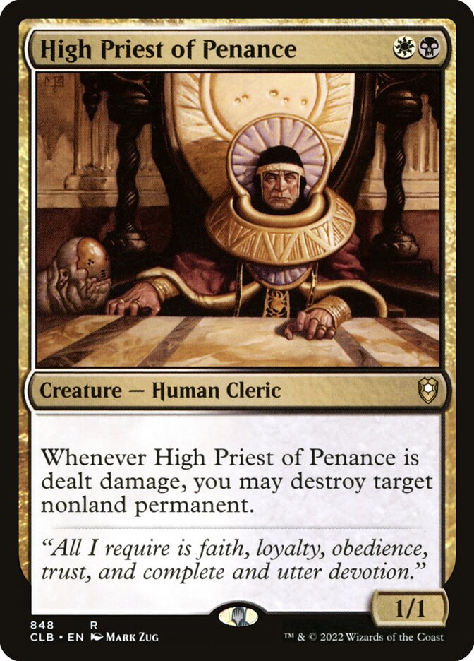 High Priest of Penance 848 (Commander Legends: Battle for Baldur's Gate)  | Chromatic Games