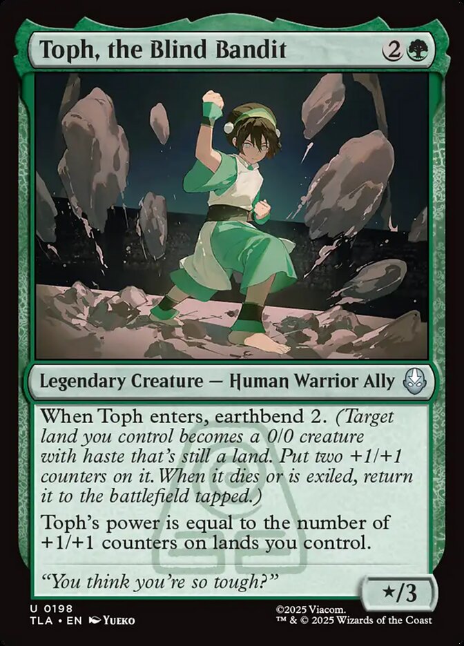 Toph the Blind Bandit 198 (Avatar: The Last Airbender)  - Foil | Chromatic Games