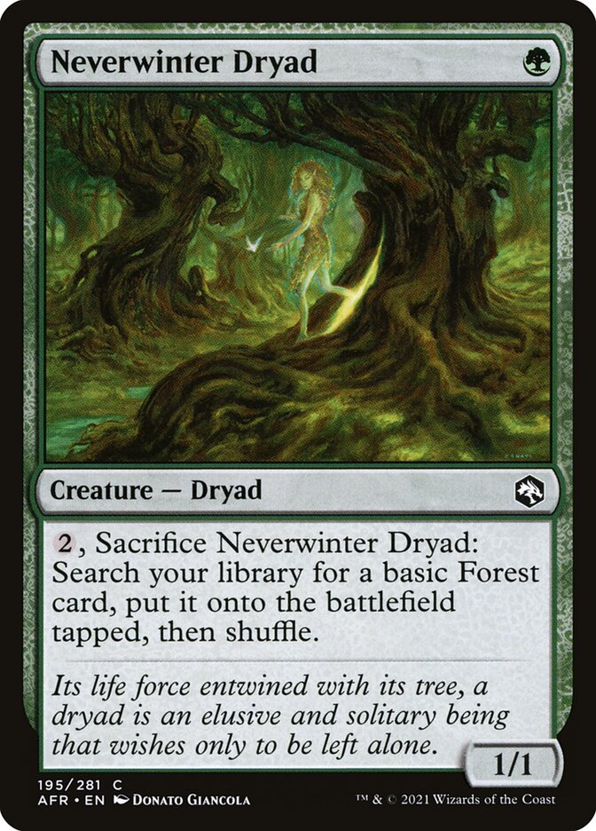 Neverwinter Dryad 195 (Adventures in the Forgotten Realms)  - Foil | Chromatic Games