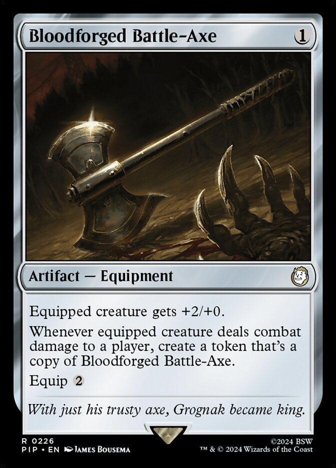 Bloodforged Battle-Axe 226/326 (Universes Beyond: Fallout)  | Chromatic Games
