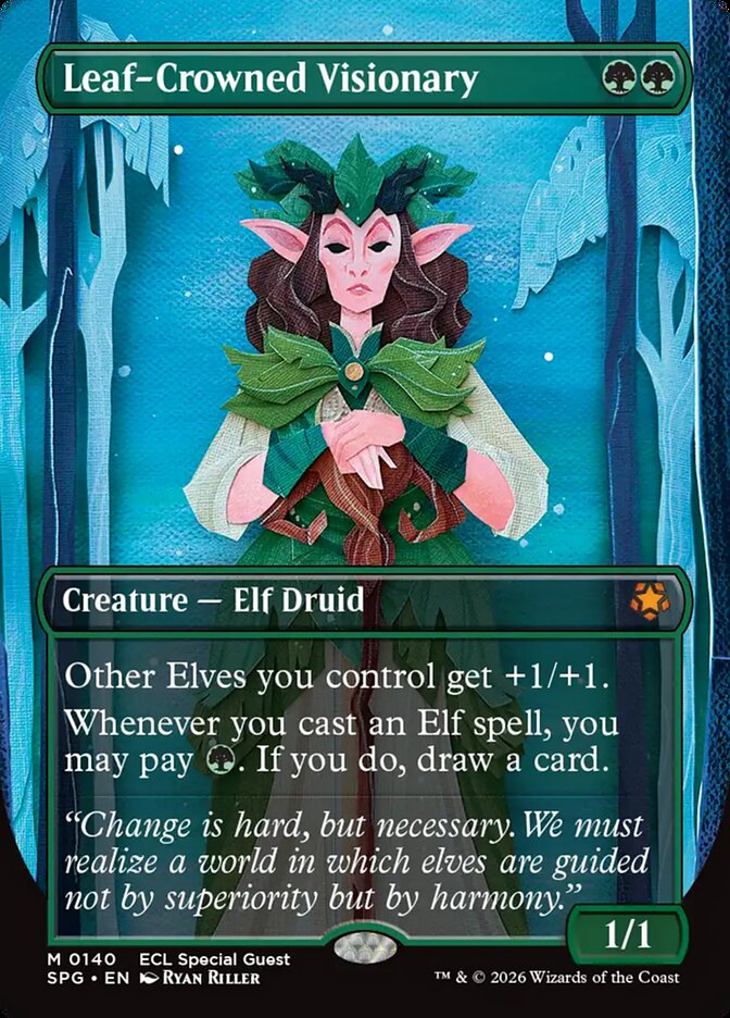 Leaf-Crowned Visionary 140/0 (Special Guests)  - Borderless | Chromatic Games