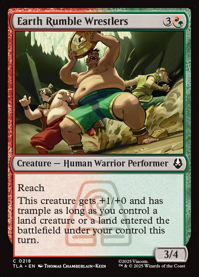 Earth Rumble Wrestlers 218 (Avatar: The Last Airbender)  | Chromatic Games